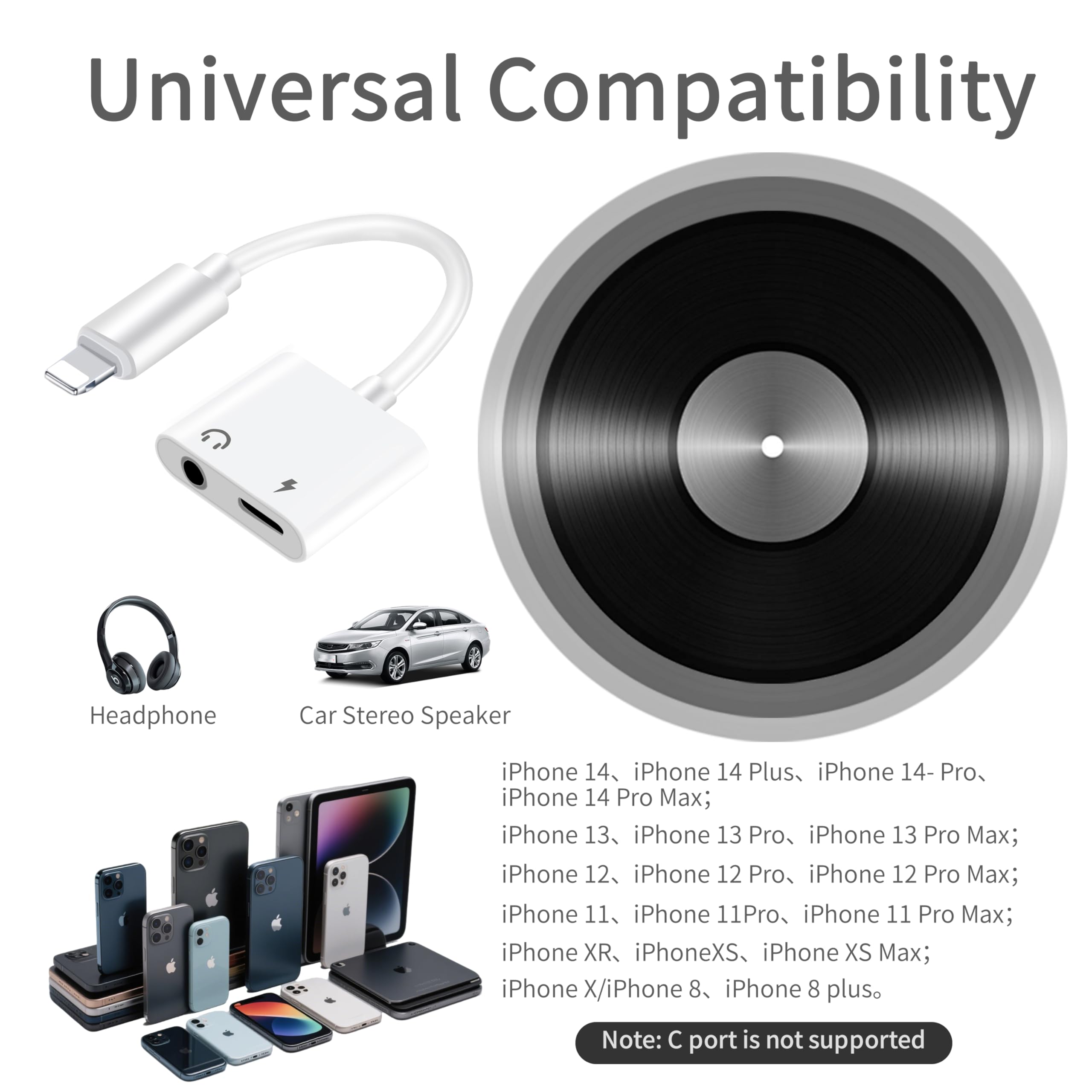 iPhone - jackさま専用 Amazon.com: 2 Pack - Lightning to 3.5mm Headphone Jack
